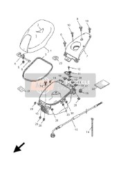 5HEF47106000, Selle Monoplace, Yamaha, 0